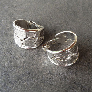 Vintage Wide Hoop Fashion Earrings